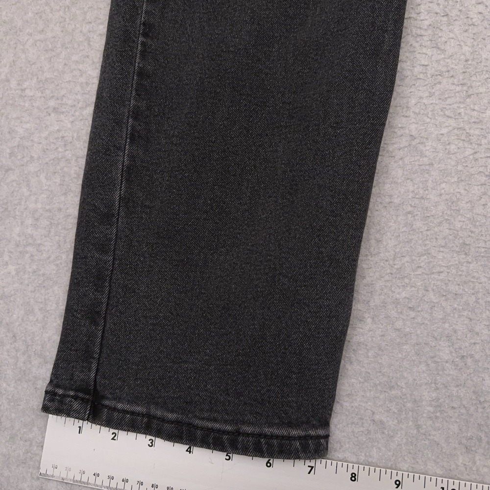 Levi's 502‎ Jeans Men's 37x31 Tapered Fit Black Dark Wash Denim Workwear - Picture 5 of 9